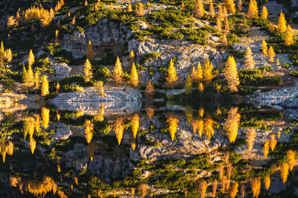 Autumn season in Orobie alps, Bergamo province in Lombardy district, Italy.