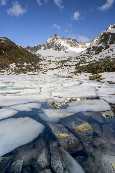 Season of Thaw in Adamello park, Brescia province in Lombardy district, Italy.