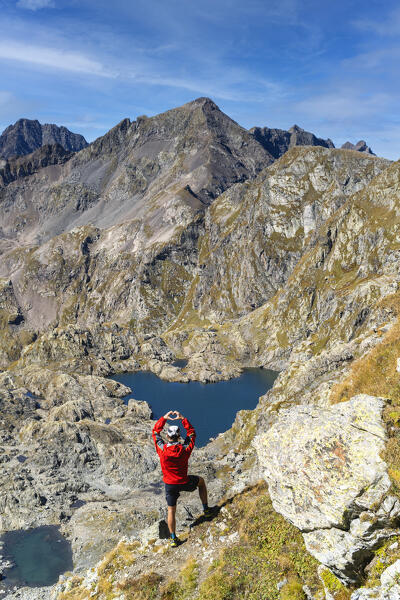 The heart of Orobie alps, Gelt lake in Seriana valley, Bergamo province in Lombardy district, Italy,