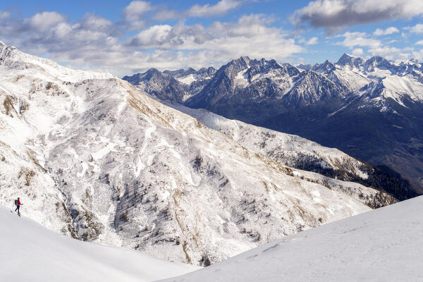 Orobie alps landscape, Bergamo province in Lombardy district, Italy.