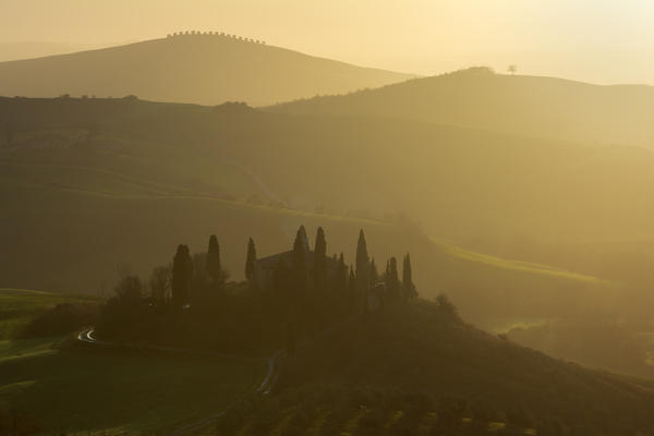 Val d' Orcia , province of Siena , Tuscany, Italy