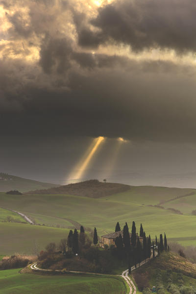 Belvedere farmhouse, Siena province, Tuscany district, Italy