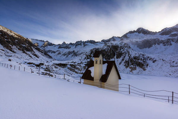 Winter in Adamello Park,Brescia province, Lombardy district, Italy