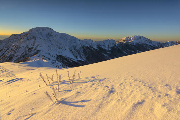 Mount Maniva at dawn, Brescia province, Lombardy district, Italy