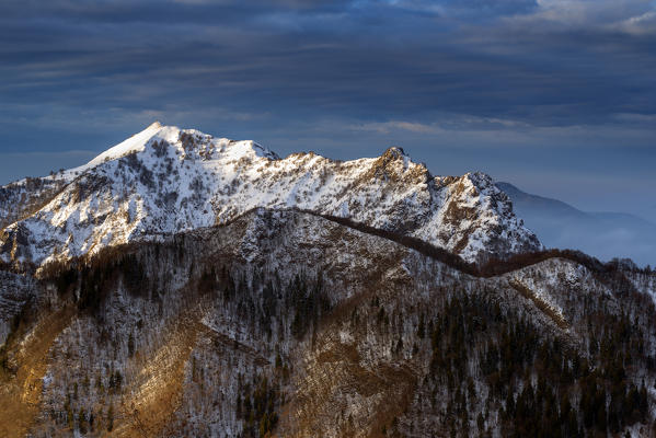 Punta Almana, view from Monte Guglielmo, province of Brescia, Italy