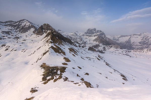 Landscape of Adamello Park,province of Brescia, Italy.