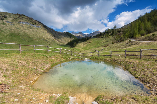 Europe, Italy, Landscapes in Adamello park, province of Brescia.