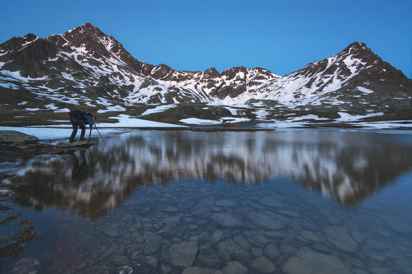 Europe, Italy, Gavia pass in province of Brescia.