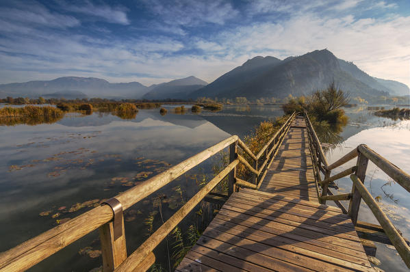 Europe, Italy, sebino natural reserve, province of Brescia.