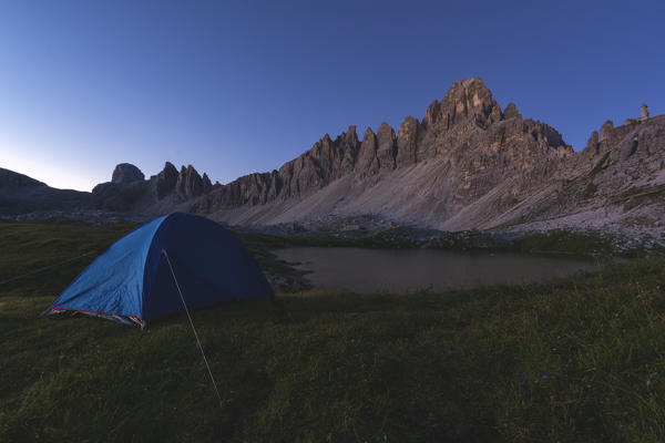 Mount Paterno at dawn, Bolzano province, Trentino Alto Adige region, Italy.