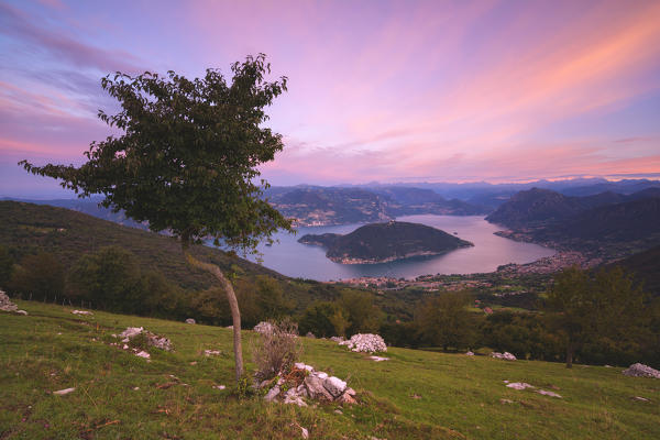 Iseo lake, Brescia province, Italy, Lombardy district, Europe.