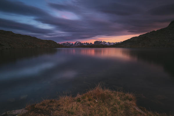 Brenta dolomites view from Lago Nero of Cornisello, Adamello Brenta natural park, Trento province, Trentino Alto Adige district, Italy, Europe.