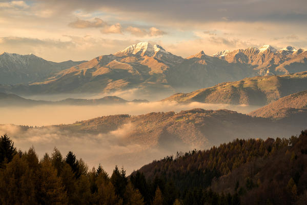 Autumn in Orobie alps, Bergamo province, Italy, Lombardy district, Europe.