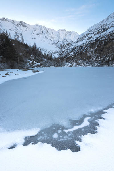 Aviolo lake in Autumn season, Adamello park, Brescia province, Lombardy district, Italy.