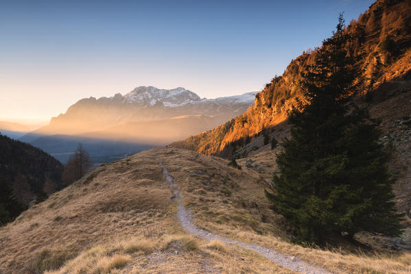 Scalve valley at sunrise, Bergamo province, Lombardy district, Italy, Europe.