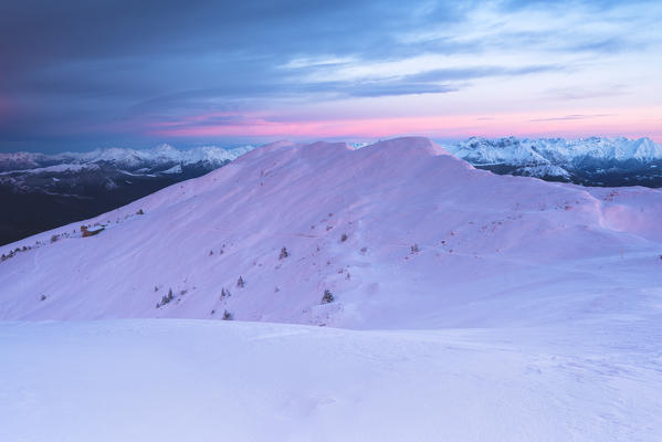 Sunrise from Mount Guglielmo, Brescia prealpi, Brescia province, Italy, Lombardy district, Europe.