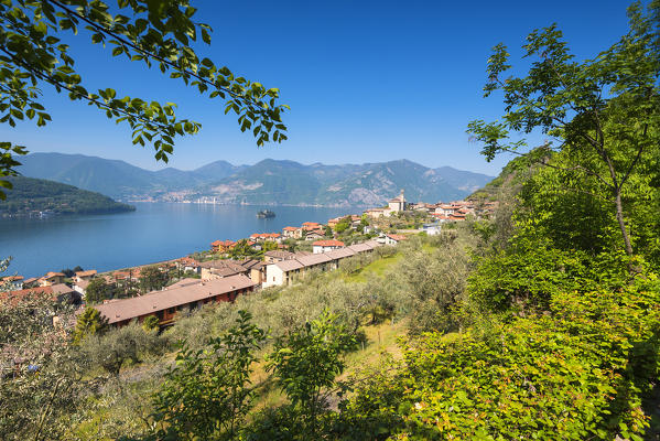 Marone, Iseo lake, Brescia province, Lombardy district, Italy, Europe.