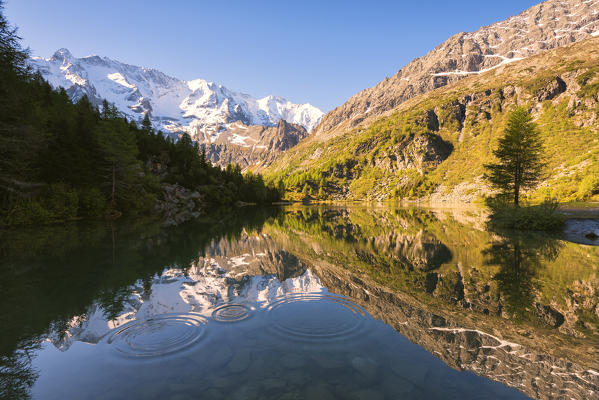 Aviolo lake in Adamello park, Brescia province, Lombardy district, Italy, Europe.