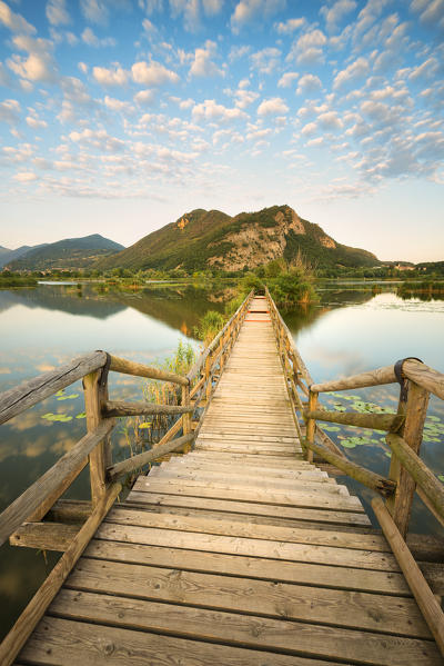 Torbiere del Sebino Natural Reserve, Brescia province in Lombardy district, Italy, Europe.