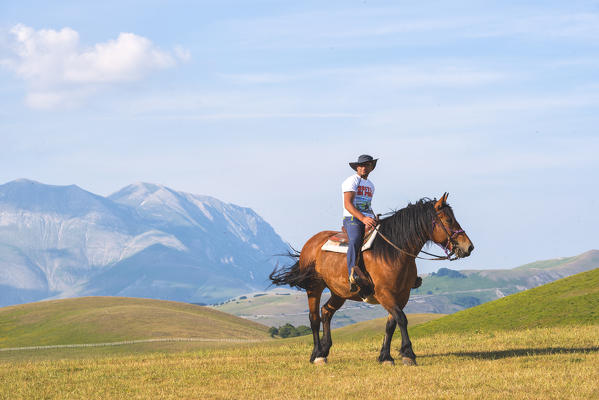 Castelluccio di Norcia, Perugia province, Umbria, Italy.