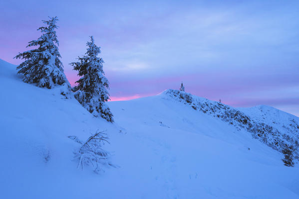 Guglielmo Mount at sunrise, Province of Brescia, Lombardy, Italy