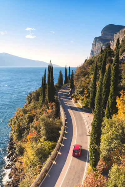 Gardesana Occidentale scenic route, Lake Garda, province of Brescia, Lombardy, Italy