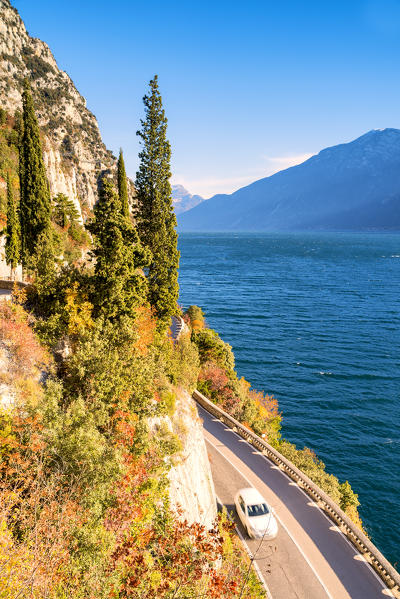 Gardesana Occidentale scenic route, Lake Garda, province of Brescia, Lombardy, Italy