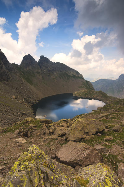 Brembana valley in Lombardy district, Bergamo province, Italy.