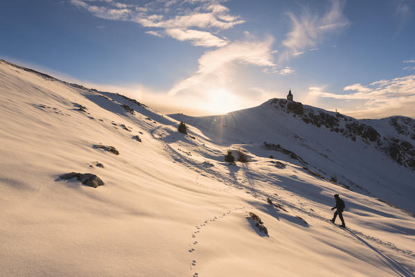 Mount Guglielmo at dawn, Brescia province, Lombardy district, Italy, Europe.