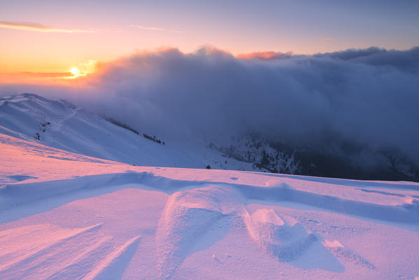 winter season, Lombardy district, Brescia province, Italy.