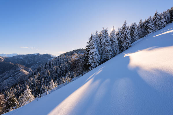 Sunrise in Orobie alps, Lombardy district, Bergamo province, Italy, Europe.