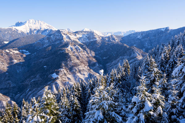 Sunrise in Orobie alps, Lombardy district, Bergamo province, Italy, Europe.