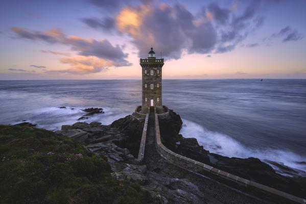 Kermorvan Lighthouse, Le Conquet, Brest, Finistère departement, Bretagne - Brittany, France, Europe