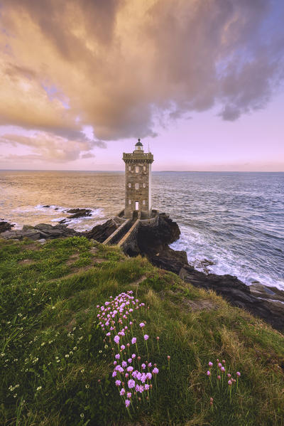 Kermorvan Lighthouse, Le Conquet, Brest, Finistère departement, Bretagne - Brittany, France, Europe