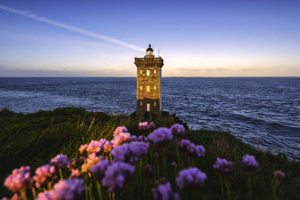 Kermorvan Lighthouse, Le Conquet, Brest, Finistère departement, Bretagne - Brittany, France, Europe