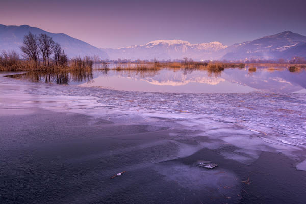 Torbiere del Sebino Natural reserve, Lombardy district, Brescia province, Italy.