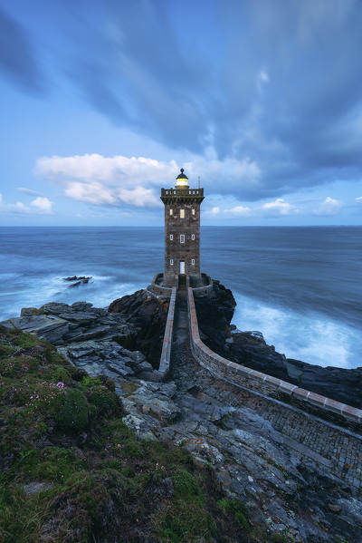 
Kermorvan Lighthouse, Le Conquet, Brest, Finistère departement, Bretagne - Brittany, France, Europe