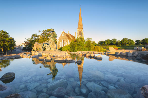 Sant Alban church in Copenhagen, Hovedstaden, Denmark, Northern Europe.