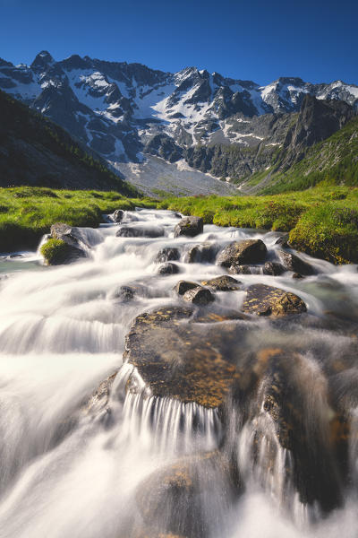 Aviolo lake in Adamello park, Lombardy district, Brescia province, Vallecamonica, Italy.