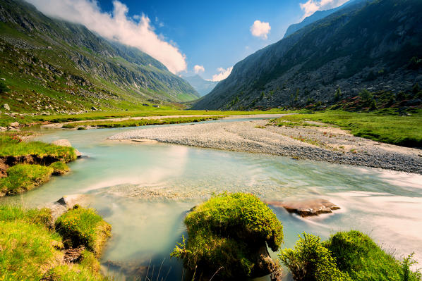 Adamè valley in Adamello park, Vallecamonica, Italy, Lombardy district, Brescia province.