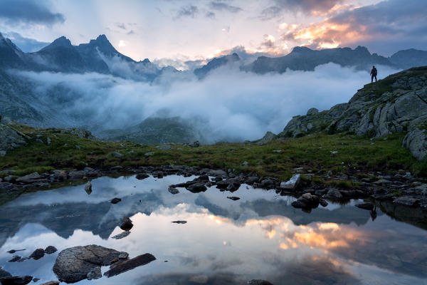 Mountain moments in Adamello Brenta Natural park in Trentino alto Adige, Italy.