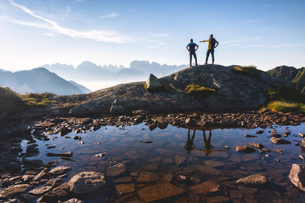 Mountain moments in Adamello Brenta Natural park in Trentino alto Adige, Italy.