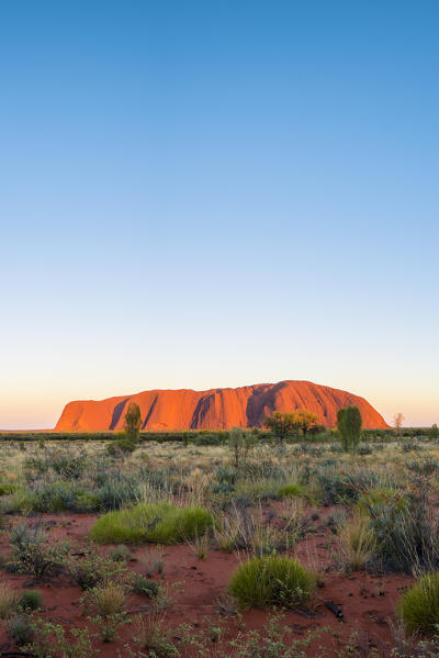 Uluru (Ayers Rock), Uluru-Kata Tjuta National Park, Northern Territory, Central Australia, Australia.