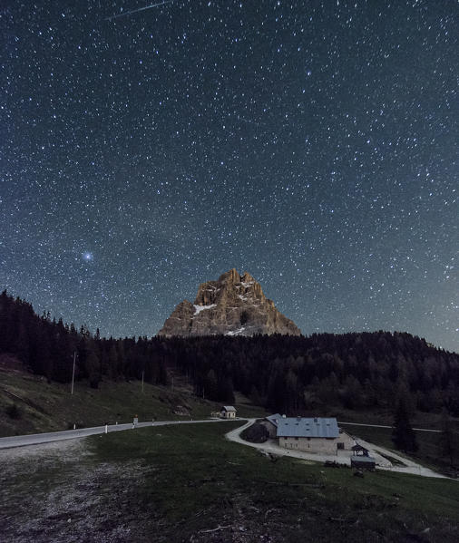 Staulanza Pass, Pelmo mount, Veneto, Dolomites, Cadore, Italy. Staulanza pass.