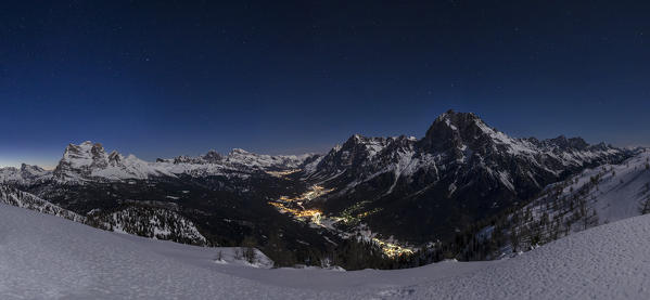 Valle del Boite, Monte Rite, Cibiana di Cadore, Belluno, Dolomites, Veneto, Italy. Panoramic view of Valle del Boite. 