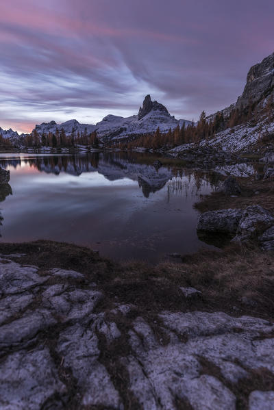 Croda da Lago, Cortina d'Ampezzo, Belluno, Veneto, Italy. Croda da Lago