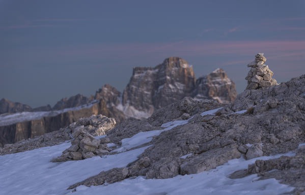 Pelmo, Lastoi de Formin, Cortina d'Ampezzo, Cadore, Dolomiti, dolomites, Belluno, Veneto, Italy.Pelmo mount.