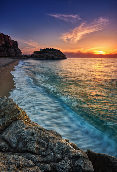 Tropea, Calabria, Italy. Sunset at Tropea