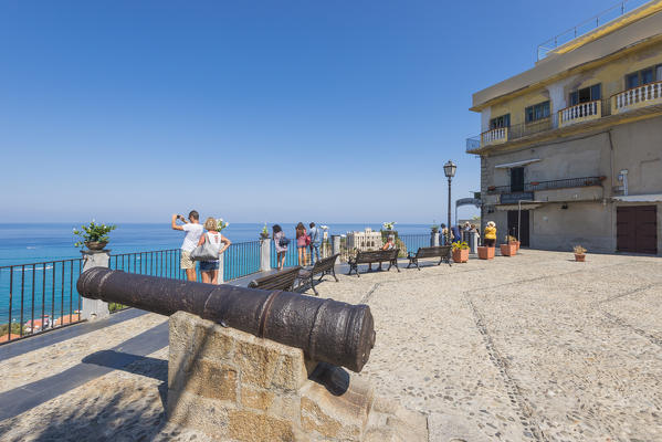 Tropea, Province of Vibo Valentia, Calabria, Italy. Piazza del Cannone