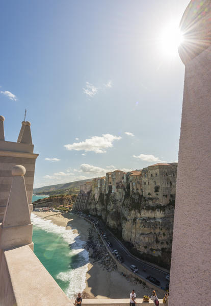 Tropea, Province of Vibo Valentia, Calabria, Italy. View of Tropea from the roof of the churh Santa Maria dell'Isola